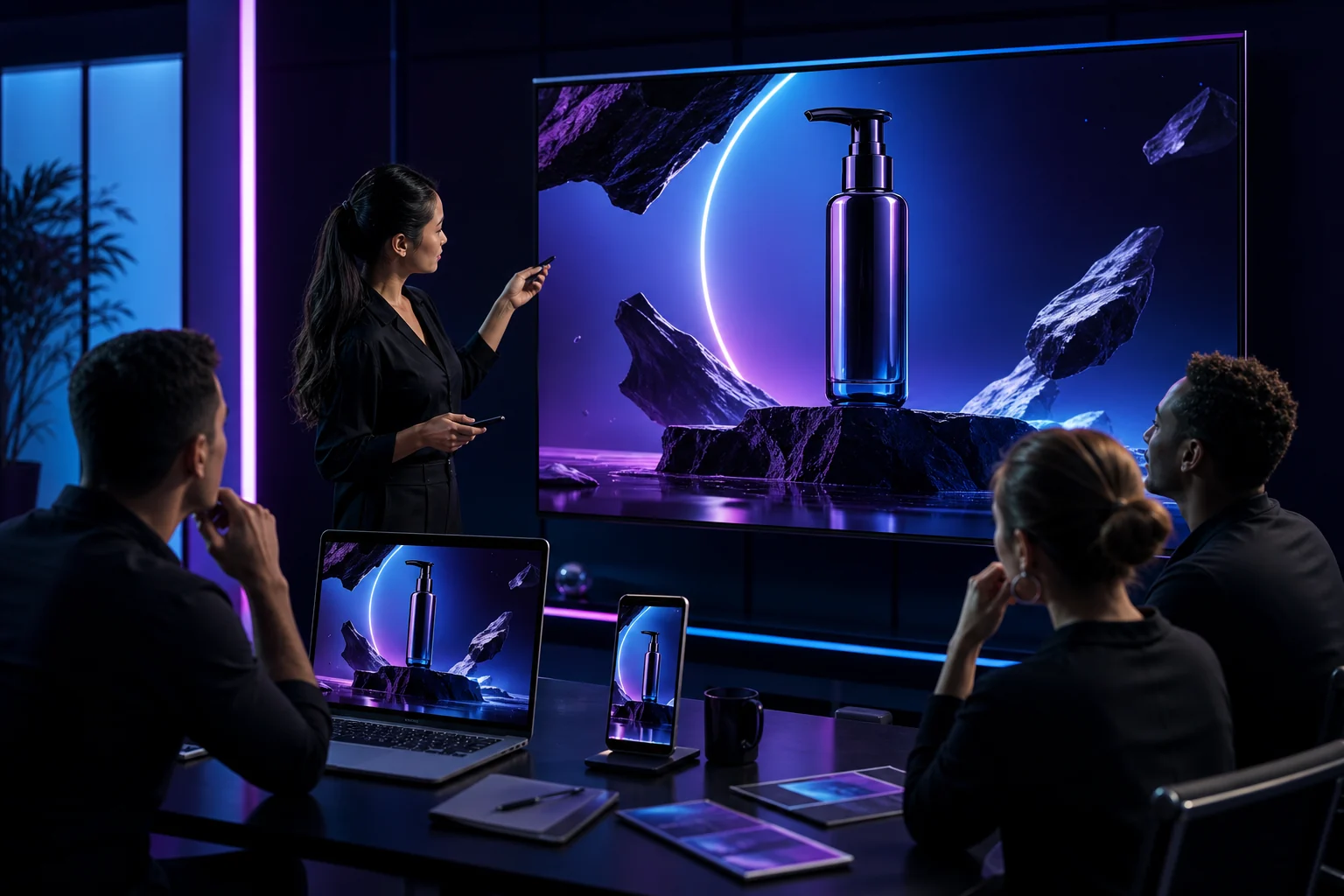 High-energy product campaign launch