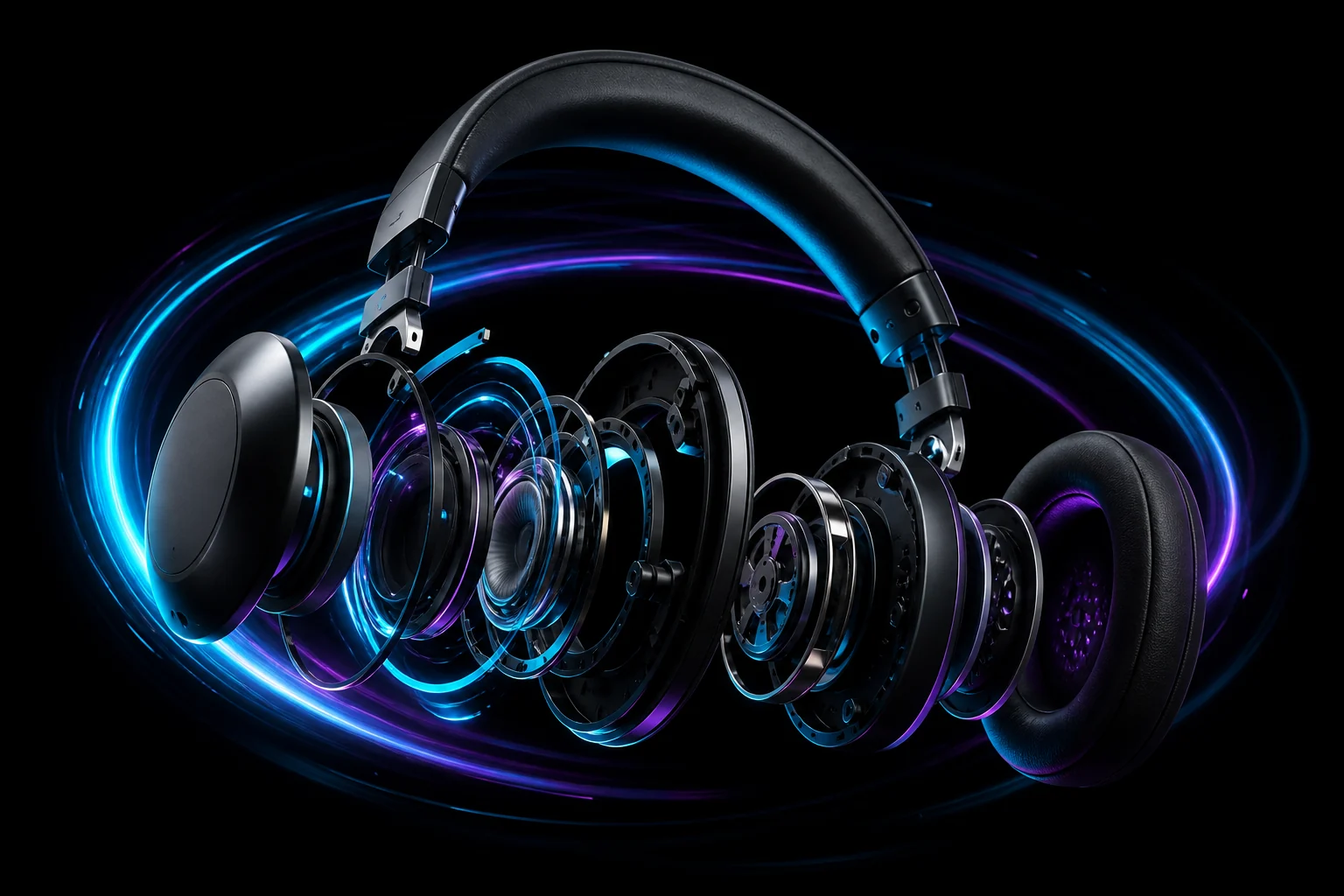 Animated technology product exploded-view concept