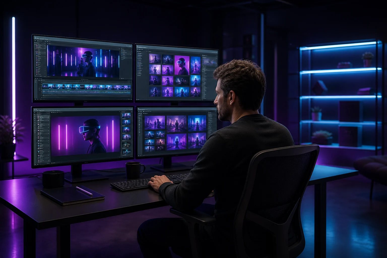 AI-assisted content studio example