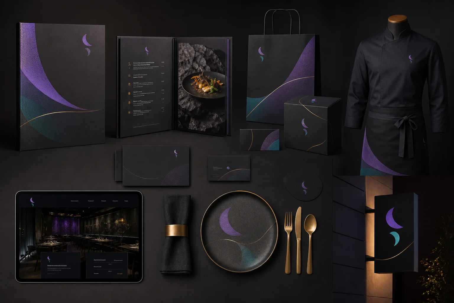 Complete brand identity system example